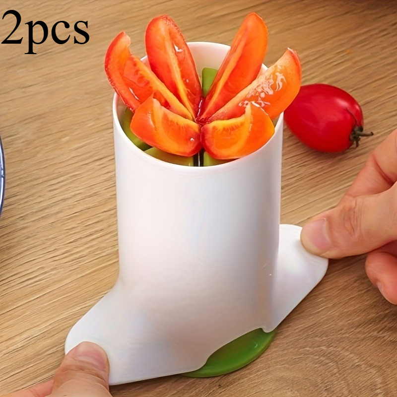 Kitchen Gadgets I Need - 耐久性のある手動野菜チョッパー2個セット - 電源不要、キュウリ、ニンジン、トマト用の使いやすいキッチンガジェット