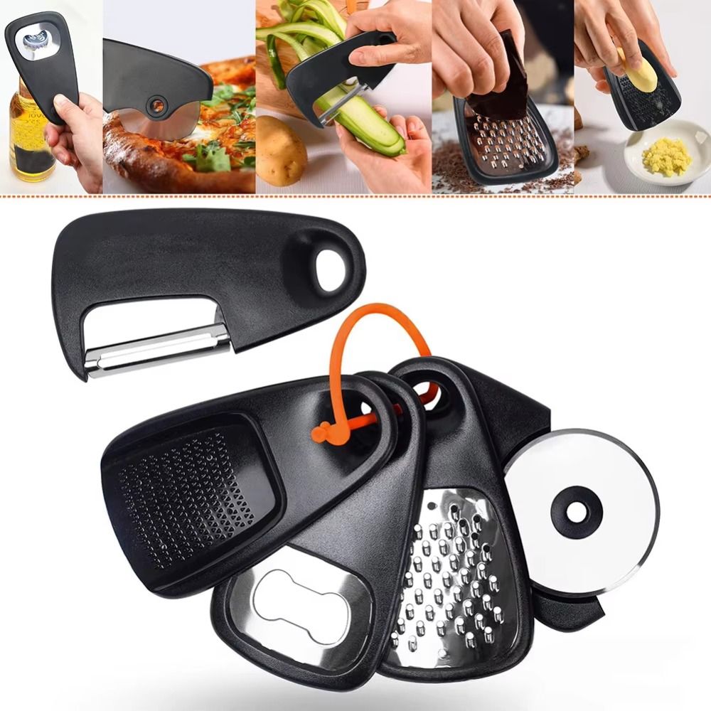 Kitchen Gadgets I Need - コンパクトなデザインのキャンプ用調理器具セット。省スペースで、電源不要。快適なグリップ感。6点セットのキッチン用品。