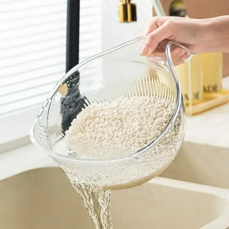 Kitchen Gadgets Rice Filter - キッチン洗浄器具 米洗いフィルター 米すすぎボウル 水切りかご 家庭用食器洗い フルーツ洗いボウル