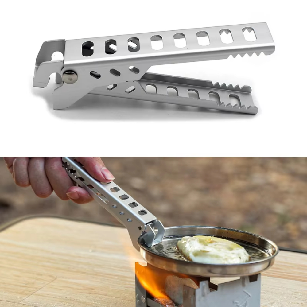 Kitchen Gadgets That Make Life Easier - 屋外用アルミ製耐熱合金クリップボウルグリッパーホルダー、ポータブルキャンプ用鍋フライパンハンドル、キッチンアクセサリー、調理用品