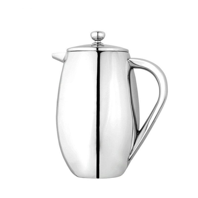 French Press Coffee Maker - 304ステンレス鋼フレンチプレスコーヒーポット、フィルタータイプケトル、ティーポット、繊細なコーヒーメーカー、350ml、800ml、1000ml、12oz