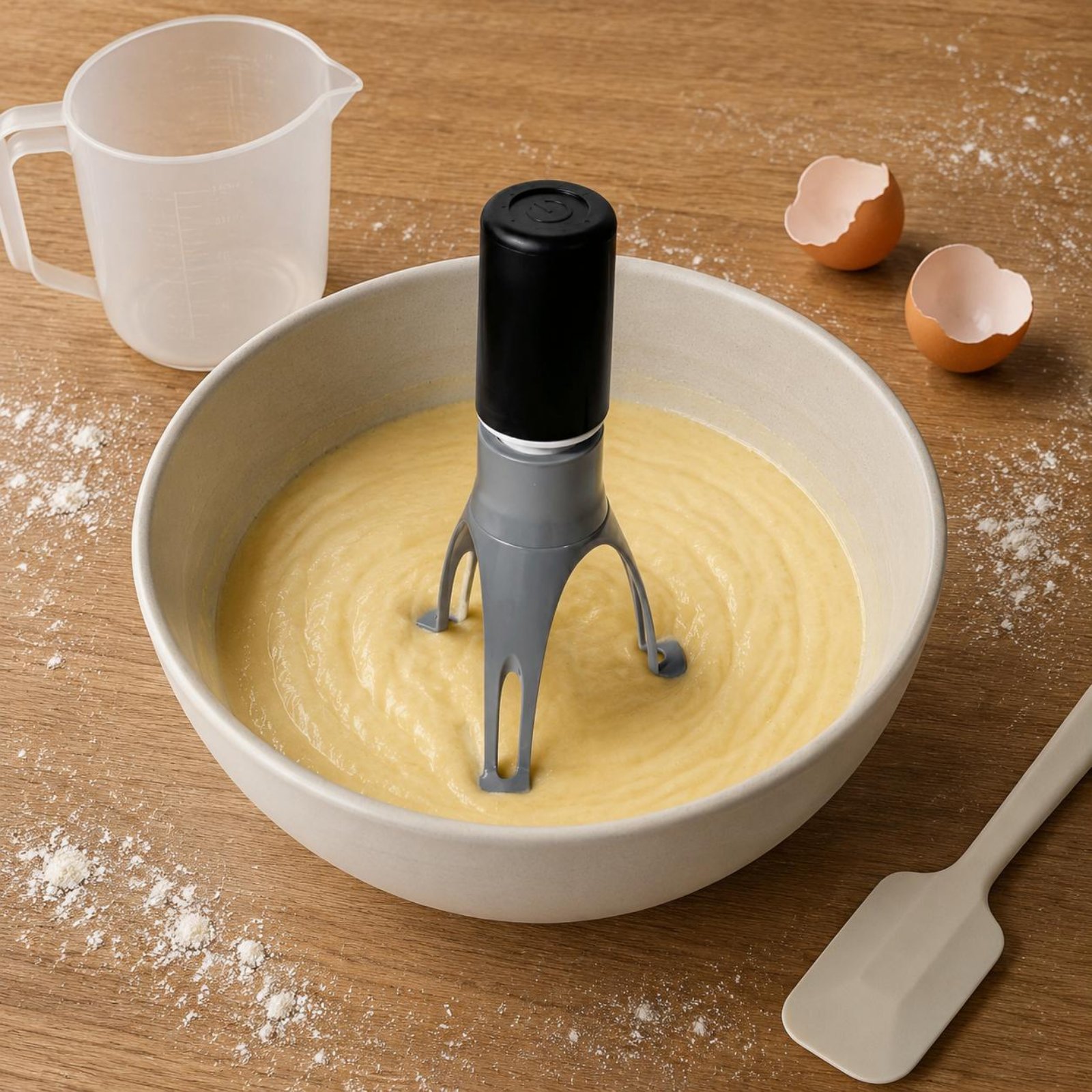 Kitchen Gadgets Blender - 自動三角攪拌機 - ハンズフリー電動卵泡立て器＆キッチンミキサー（製菓、調理、クリームの泡立て用）