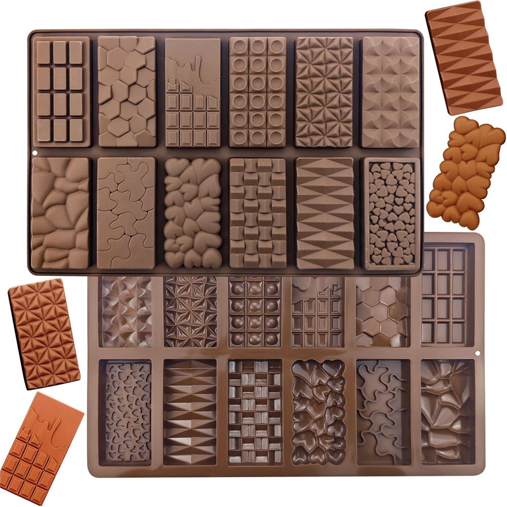 Silicone Mold Baking - 12 in 1チョコレートモールド ドバイ シリコンチョコレートバーモールド ブレイク