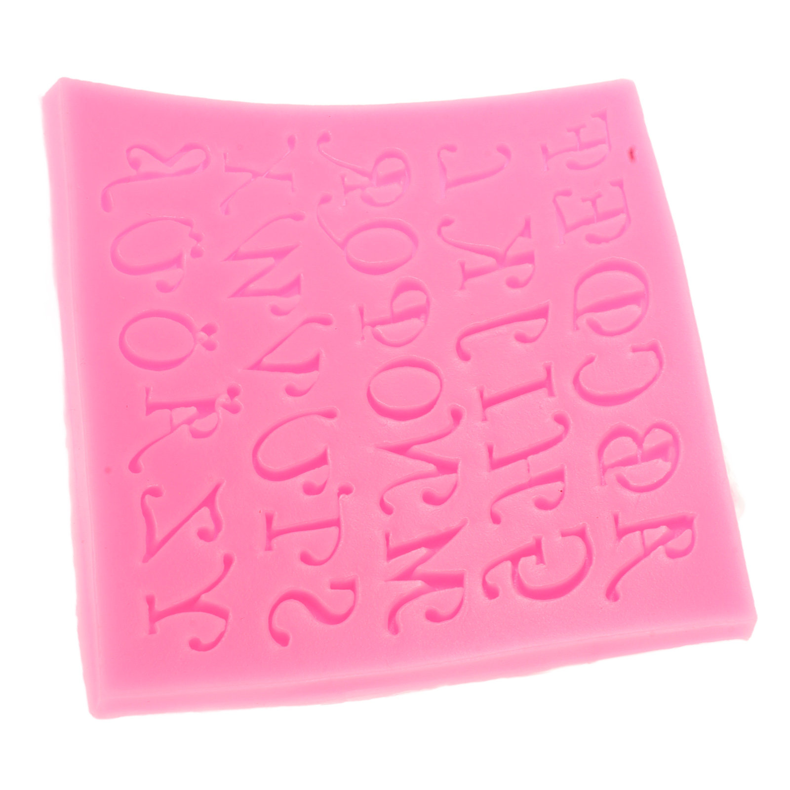 Silicone Mold Baking - アルファベットの形をしたシリコン製ケーキ型。DIYケーキ、フォンダン、砂糖菓子、チョコレート作りに使える、創造性あふれるお菓子作り用型。