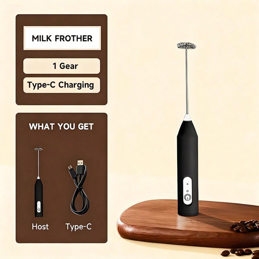 Kitchen Gadgets For Cooking - 1パック入りハンドヘルド電動ミキサー、卵ビーター、ミルク泡立て器、コーヒー、ラテ、カプチーノ泡立て器、抹茶ブレンダー、キッチンガジェット