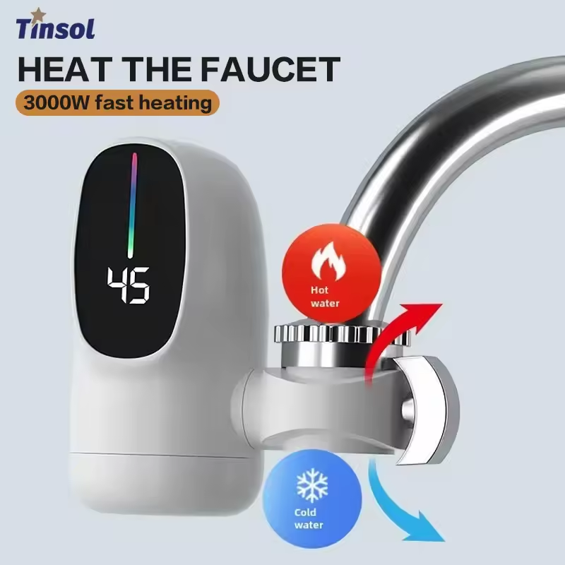 Kitchen Gadgets Blender - 110V 高速加熱電気ヒーター蛇口省エネ温冷ミキサーインスタントデジタルディスプレイ温水タップキッチンバスルーム用