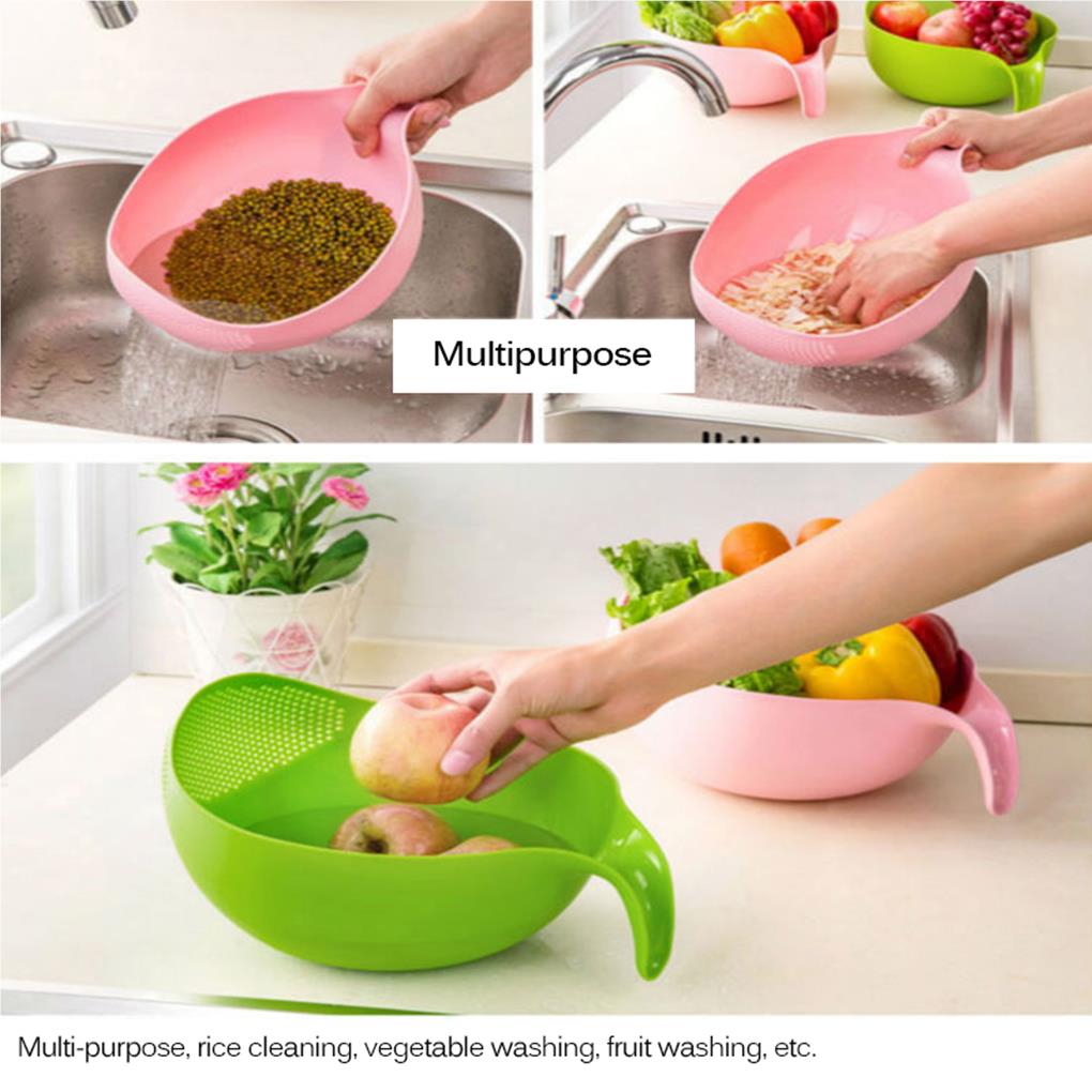 新しいポータブル食品グレードのプラスチック米豆エンドウ豆洗濯 - Kitchen Gadgets Rice Filter のレビューと価格