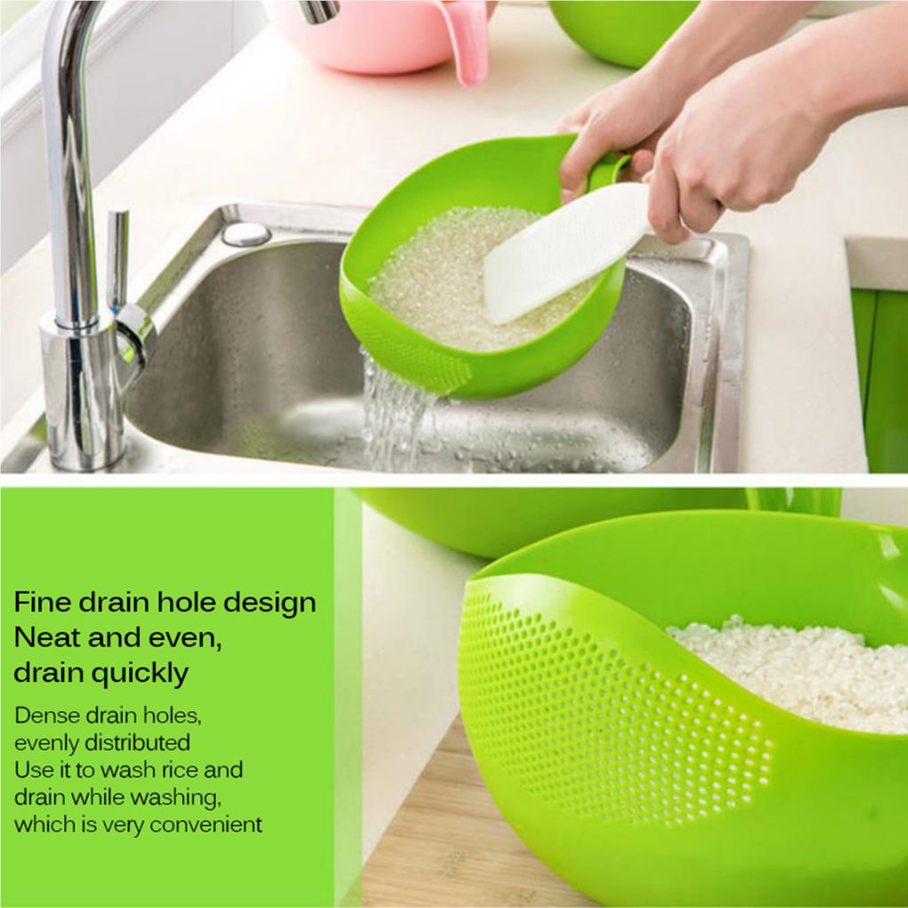新しいポータブル食品グレードのプラスチック米豆エンドウ豆洗濯 - Kitchen Gadgets Rice Filter のレビューと価格