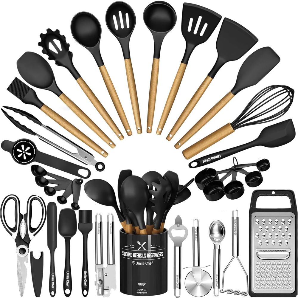 キッチン用品セット - 34個入りシリコン製調理器具セット、 - Kitchen Gadgets For Cooking のレビューと価格
