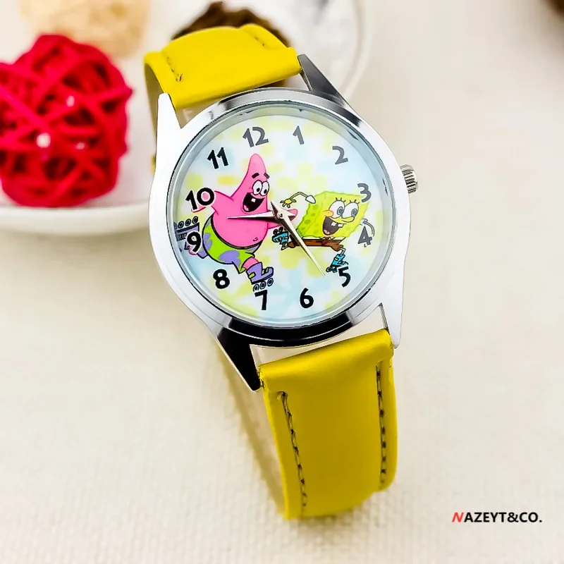 漫画スポンジボブ子供用クォーツ腕時計パトリックスターアニメ腕 - Kitchen Gadgets Aliexpress のレビューと価格