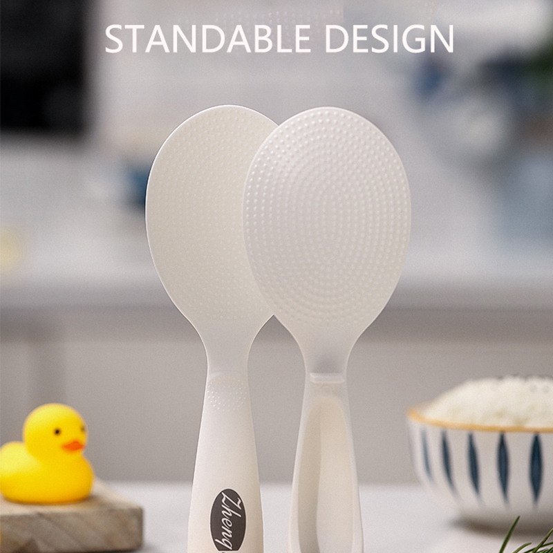 直立プラスチックしゃもじ炊飯器サービングスプーンテフロン加工 - Kitchen Gadgets On Sale のレビューと価格