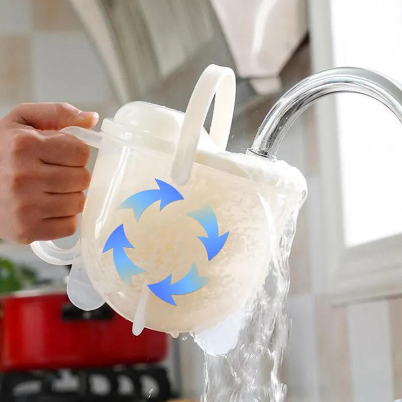 高速自動米洗い機豆洗浄ストレーナーシリアル洗浄フィルター米ふ - Kitchen Gadgets Rice Filter のレビューと価格
