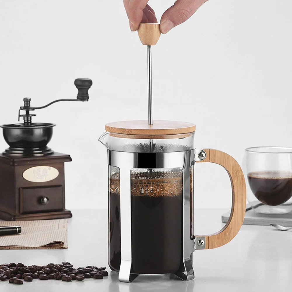 350/600mlステンレス製プレス式ポット 食品グレード  - French Press Coffee Maker のレビューと価格