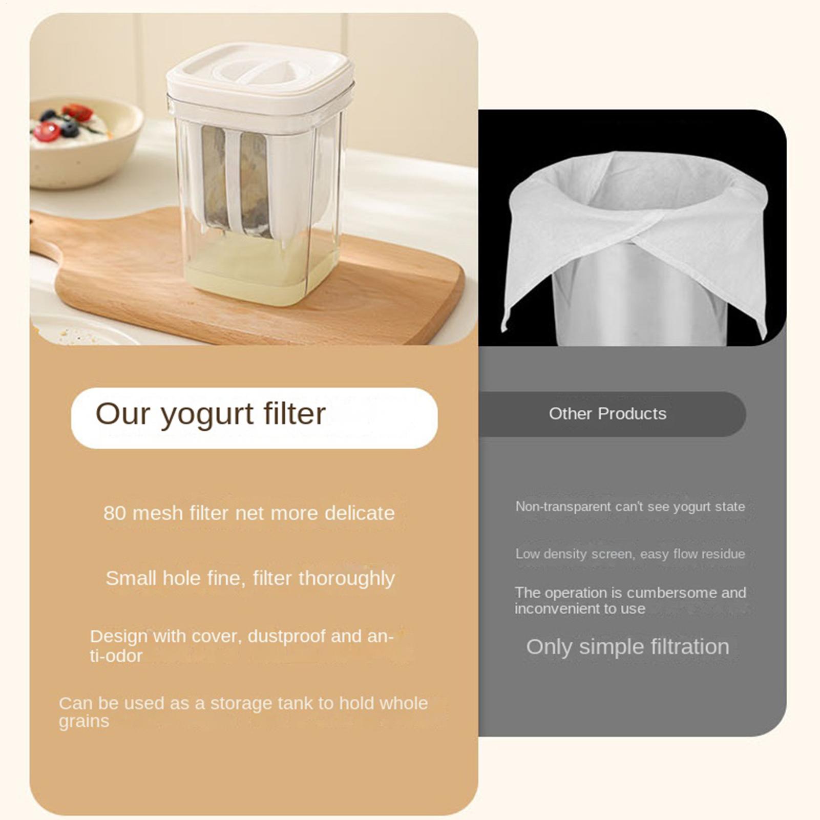 ヨーグルトストレーナー再利用可能なファインメッシュキッチンガ - Kitchen Gadgets Rice Filter のレビューと価格