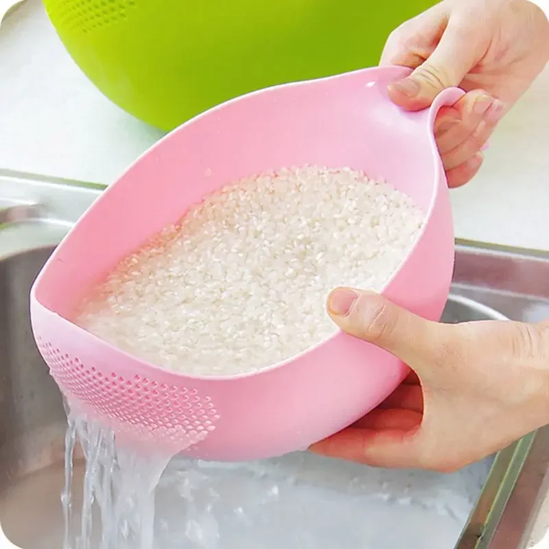 果物野菜ボウル水切りクリーニングツール米洗いフィルターストレ - Kitchen Gadgets Rice Filter のレビューと価格
