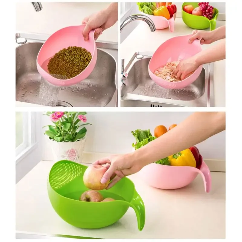 果物野菜ボウル水切りクリーニングツール米洗いフィルターストレ - Kitchen Gadgets Rice Filter のレビューと価格