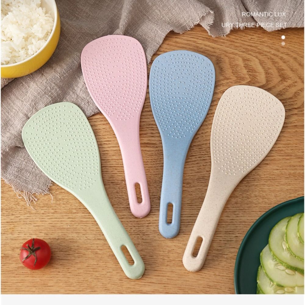 小麦麦わらスプーン、プラスチック、ベージュ、ピンク、ブルー、 - Kitchen Gadgets On Sale のレビューと価格
