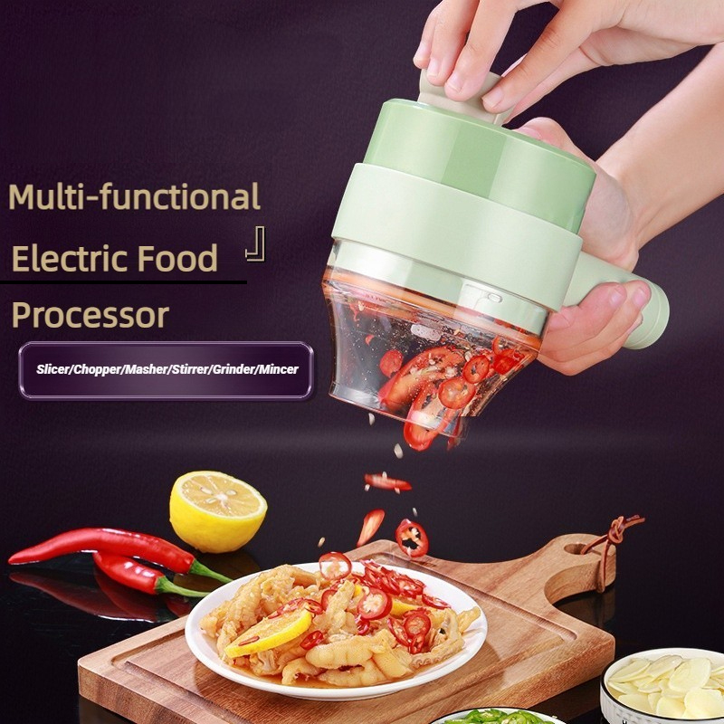 ワイヤレス電気フードプロセッサー、野菜カッター、フルーツスラ - Kitchen Gadgets That Make Life Easier のレビューと価格