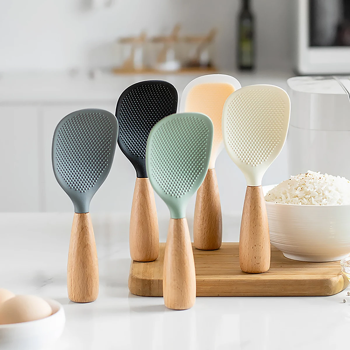 シリコン製のサスペンションスプーン,調理器具,フォーク付き電 - Kitchen Gadgets On Sale のレビューと価格