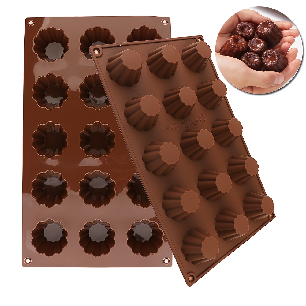 1 X 15 キャビティシリコンケーキ型、小型、チョコレート - Silicone Mold Baking のレビューと価格