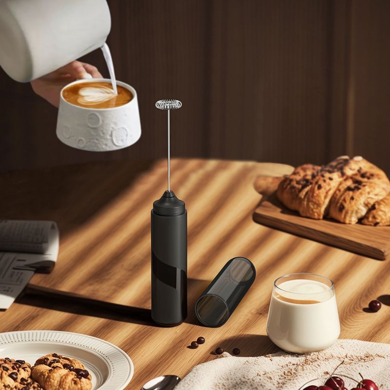 ポータブルAA電池式電動ミルクフォーマー、コーヒークリームミ - Kitchen Gadgets Blender のレビューと価格