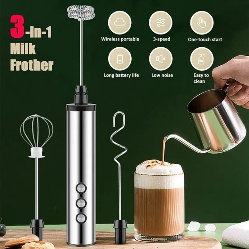 マグパイ3in1ハンドヘルド電動ミルク泡立て器ドリンクミキサ - Kitchen Gadgets Blender のレビューと価格