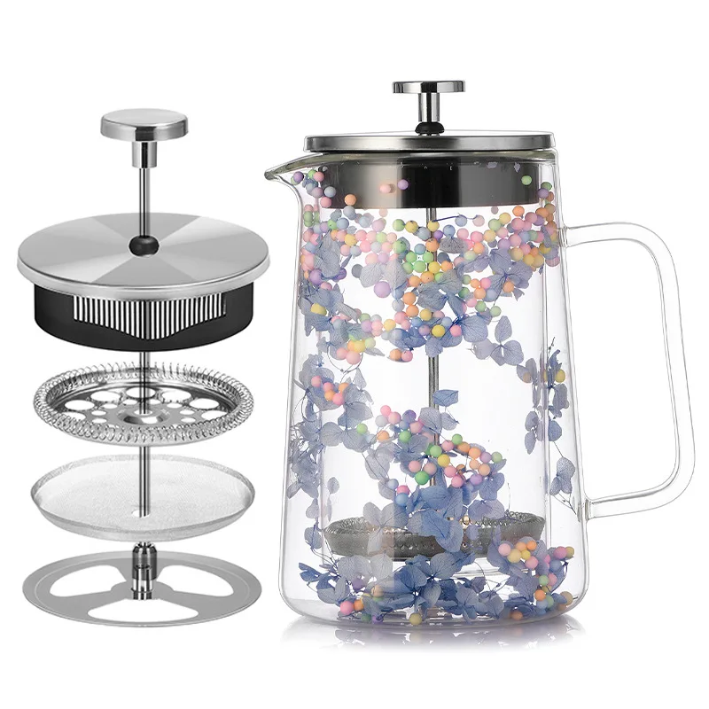 二重壁断熱フレンチプレスコーヒーメーカー 650/1000M - French Press Coffee Maker のレビューと価格