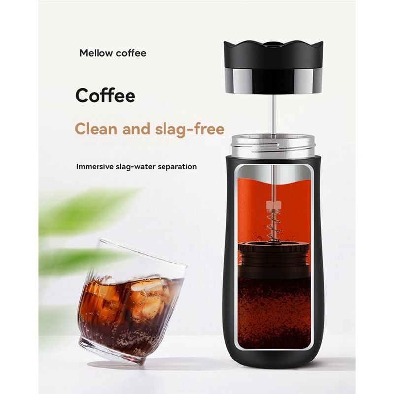 AA94-ポータブルフレンチプレス トラベルコーヒーメーカー - French Press Coffee Maker のレビューと価格