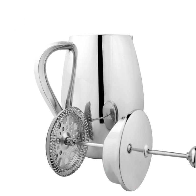 304ステンレス鋼フレンチプレスコーヒーポット、フィルタータ - French Press Coffee Maker のレビューと価格