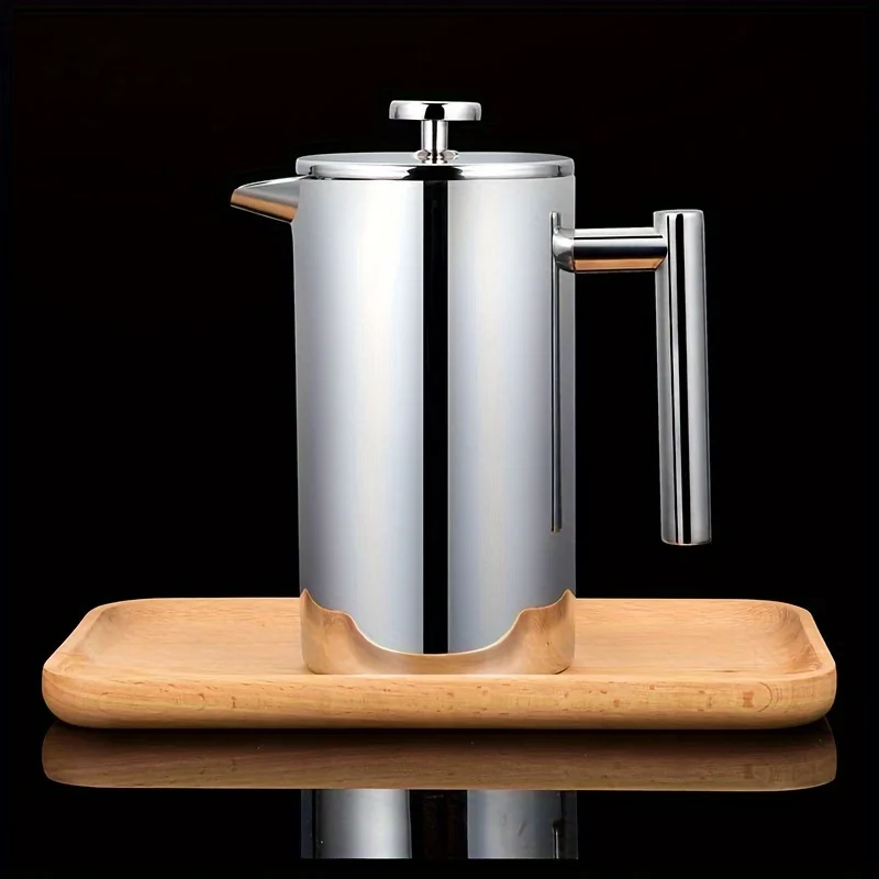 エレガントな350mlステンレス製フレンチプレスコーヒーメー - French Press Coffee Maker のレビューと価格