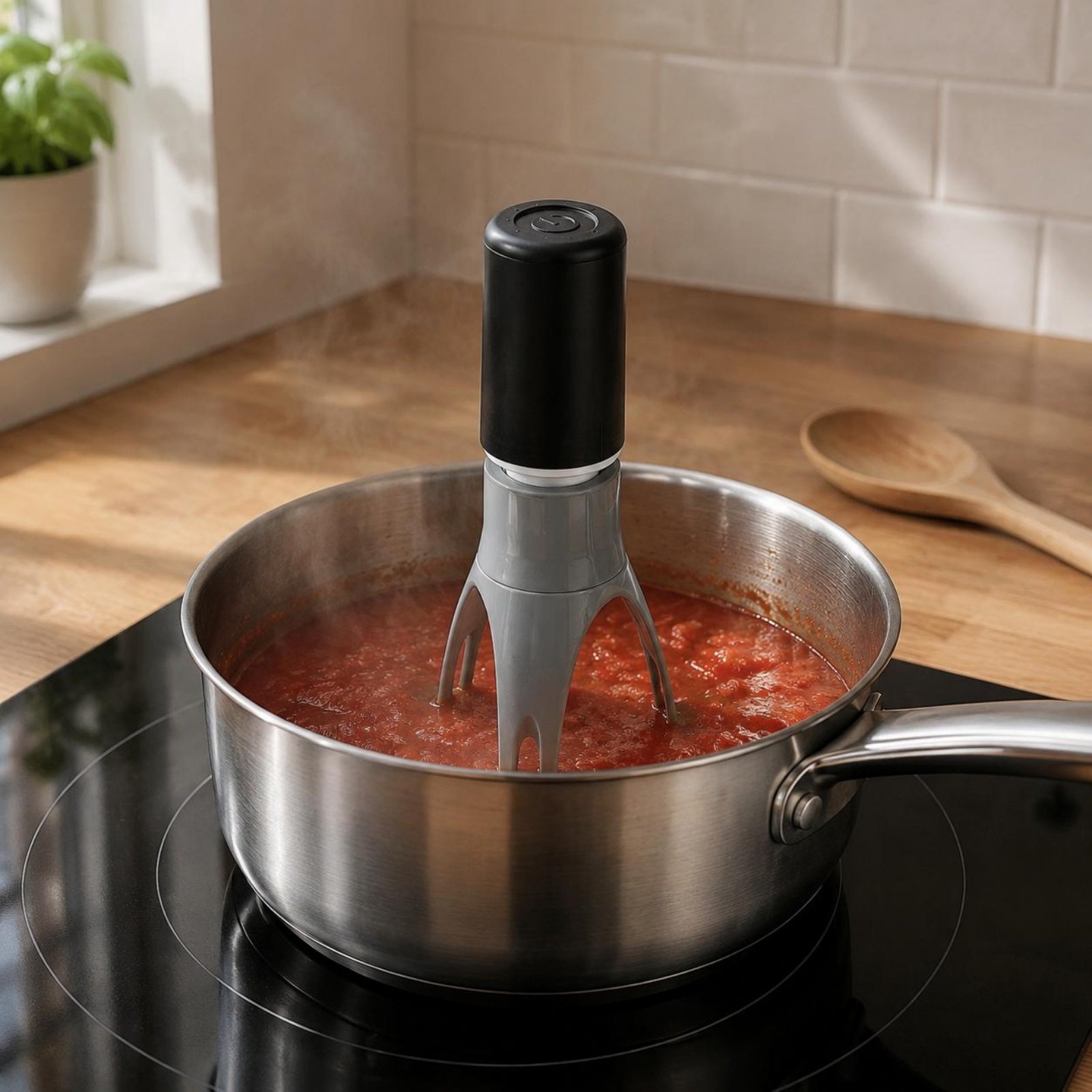 自動三角攪拌機 - ハンズフリー電動卵泡立て器＆キッチンミキ - Kitchen Gadgets Blender のレビューと価格