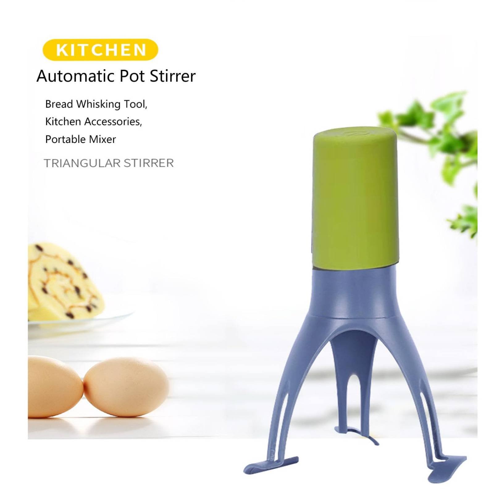 自動三角攪拌機 - ハンズフリー電動卵泡立て器＆キッチンミキ - Kitchen Gadgets Blender のレビューと価格