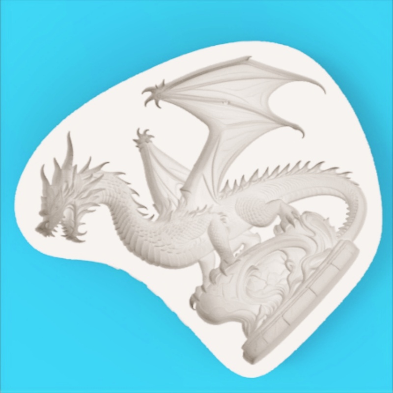 高精度ファンタジードラゴン型シリコンモールド チョコレートフ - Silicone Mold Baking のレビューと価格