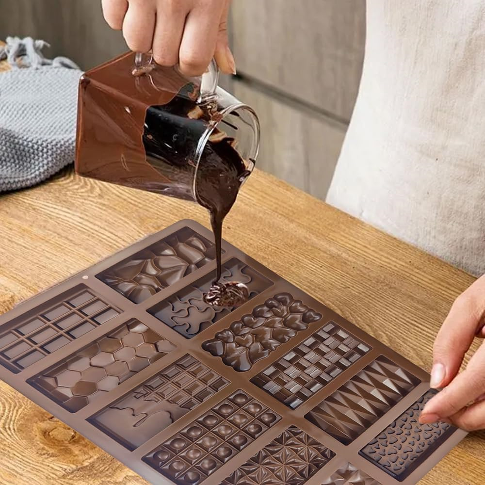 12 in 1チョコレートモールド ドバイ シリコンチョコレ - Silicone Mold Baking のレビューと価格