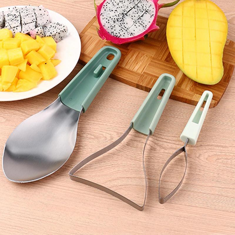3in1 マンゴー皮むき切断ナイフマンゴー皮むきセパレーター - Avocado Slicer Tool のレビューと価格