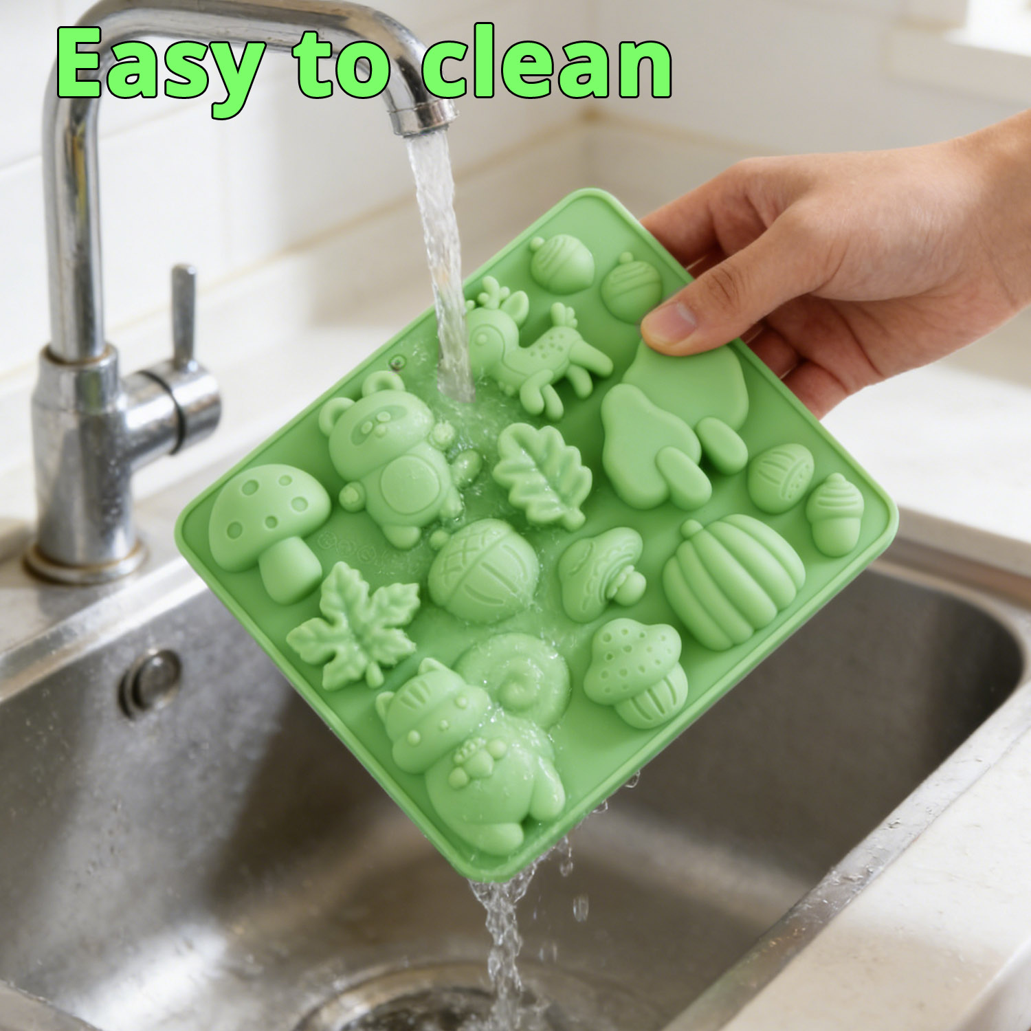 1個の動物の形をしたシリコンケーキ型、リスや鹿など、様々な動 - Silicone Mold Baking のレビューと価格