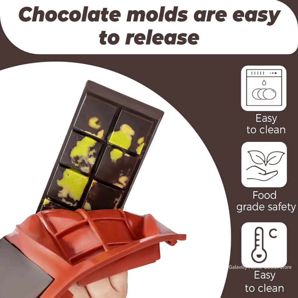 ドバイチョコレートモールドバー ピスタチオチョコレートバー  - Silicone Mold Baking のレビューと価格