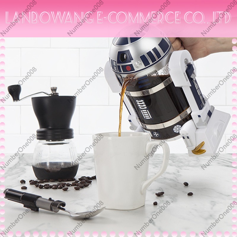 クリエイティブなR2D2ロボット型ミニ手動ドリップコーヒーメ - French Press Coffee Maker のレビューと価格