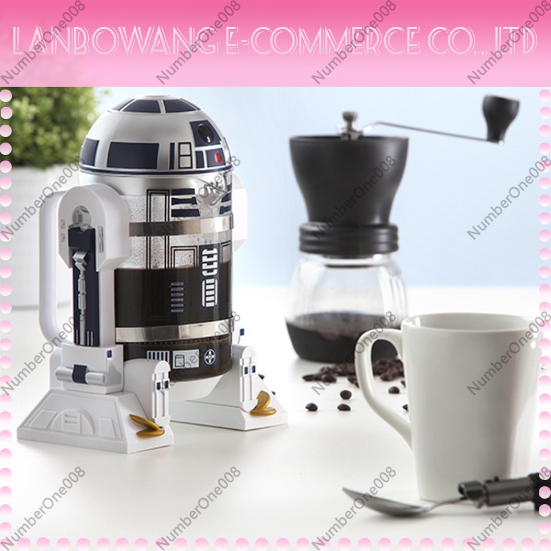 クリエイティブなR2D2ロボット型ミニ手動ドリップコーヒーメ - French Press Coffee Maker のレビューと価格