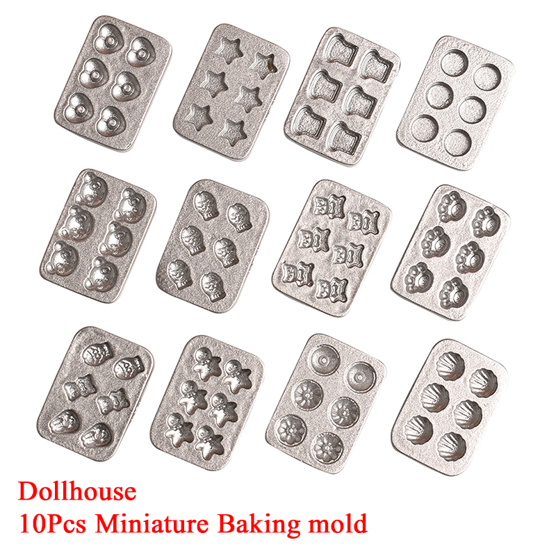 10 個ドールハウスミニチュアミニケーキベーキングモールドキ - Silicone Mold Baking のレビューと価格