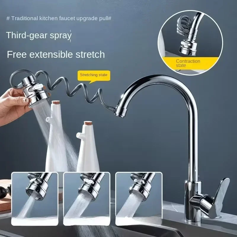 新しい3モードシンク蛇口360度回転フィルター延長チューブシ - Kitchen Gadgets That Make Life Easier のレビューと価格