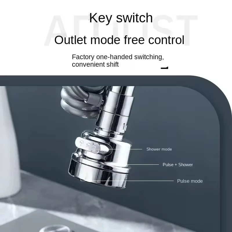 新しい3モードシンク蛇口360度回転フィルター延長チューブシ - Kitchen Gadgets That Make Life Easier のレビューと価格