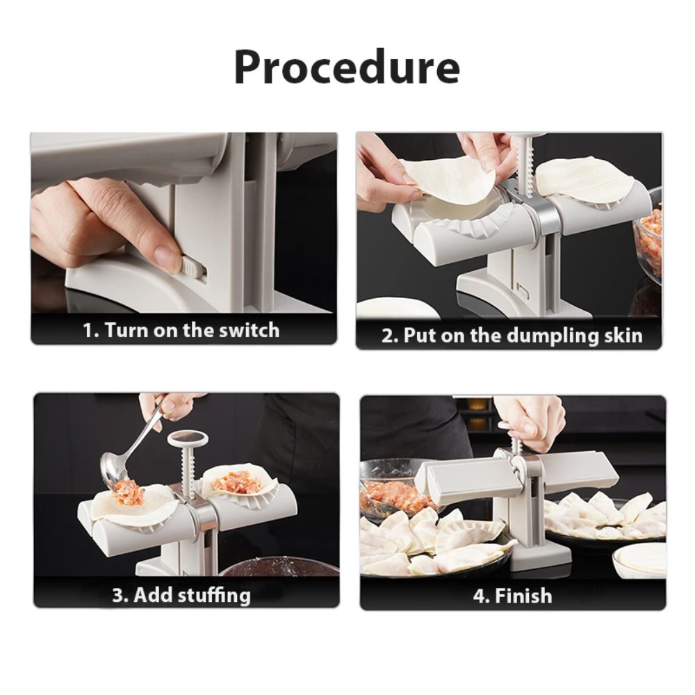 自動餃子製造機、お手入れ簡単、ダブルヘッドプレス型、パイ・ワ - Kitchen Gadgets That Make Life Easier のレビューと価格
