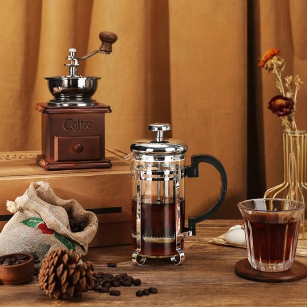 コーヒーメーカーセット 手動コーヒーグラインダー フレンチプ - French Press Coffee Maker のレビューと価格