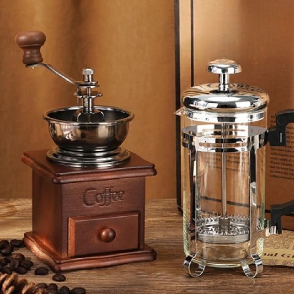 コーヒーメーカーセット 手動コーヒーグラインダー フレンチプ - French Press Coffee Maker のレビューと価格