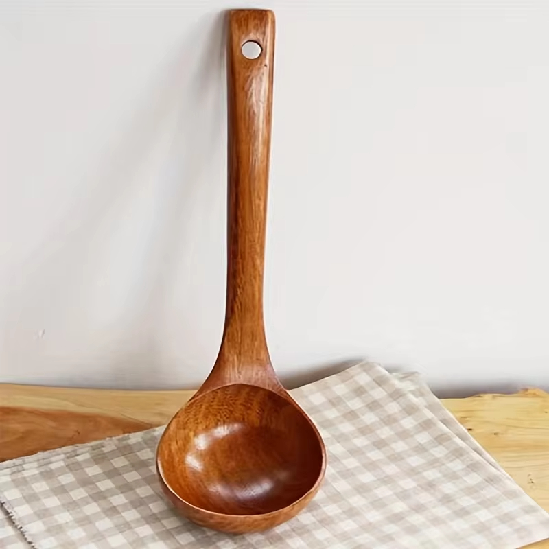 1pc ノンスティック木製クッキングスプーン、毎日の固体火傷 - Kitchen Gadgets On Sale のレビューと価格