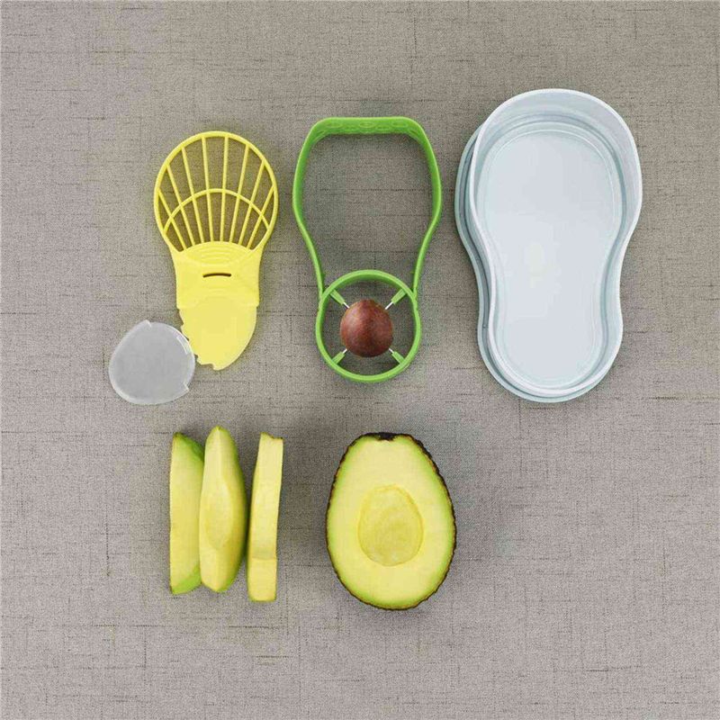ABMO 2X 5-in-1アボカドスライサーセット フルー - Avocado Slicer Tool のレビューと価格